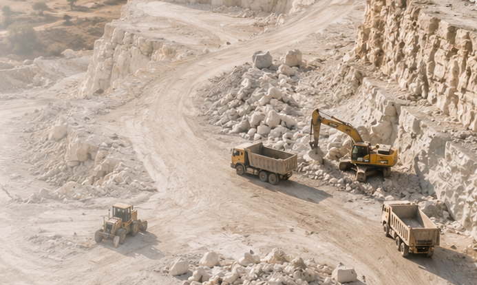 Limestone mining Rajasthan